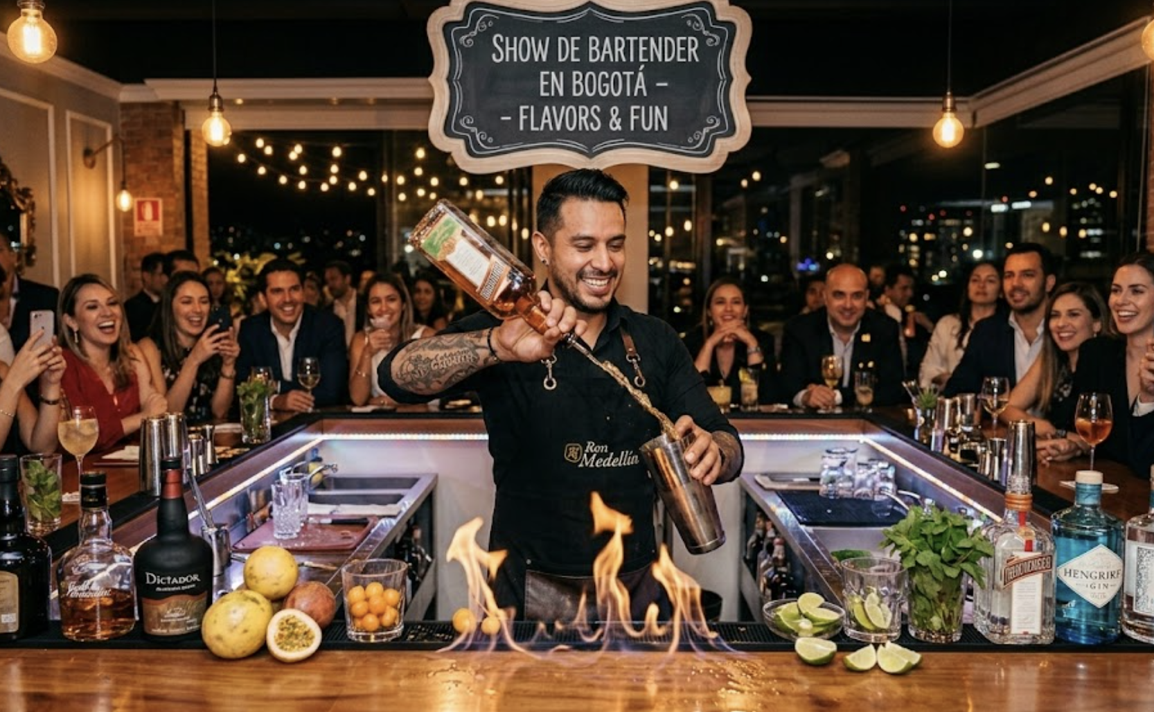 show de bartender en Bogotá
